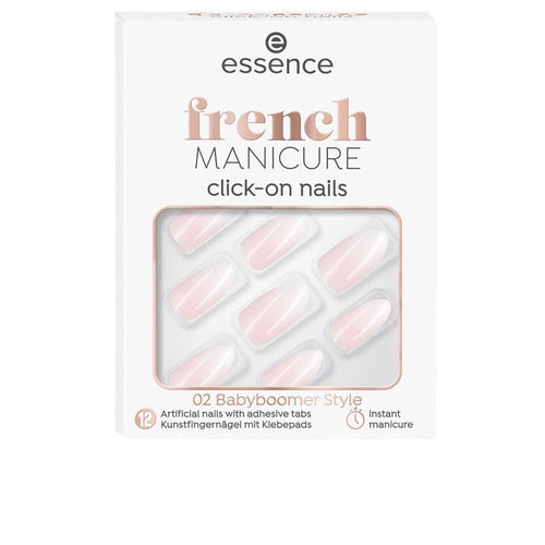 Essence French Essence Unghie Finte Click On Manicure Francese Eleganza Da Salone