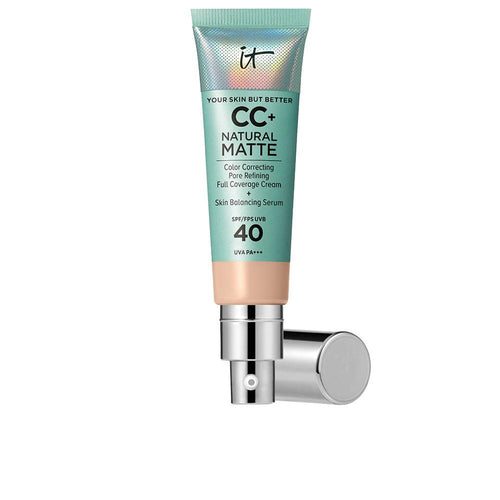 It Cosmetics Cc+ Natural Matte Base De Maquillaje En Crema Spf40 Control De Brillo 16 Horas