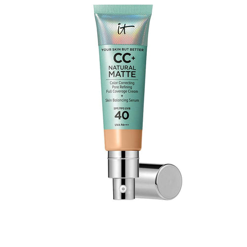 It Cosmetics Cc+ Natural Matte Base De Maquillaje En Crema Spf40 Control De Brillo 16 Horas
