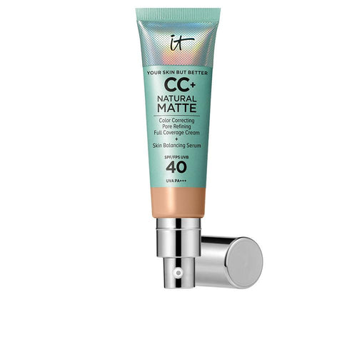 It Cosmetics Cc+ Natural Matte Base De Maquillaje En Crema Spf40 Control De Brillo 16 Horas