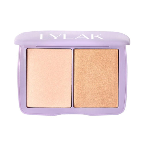 Lylak Only Good Vibes Duo Iluminador En Polvo Brillo Natural Y Radiante