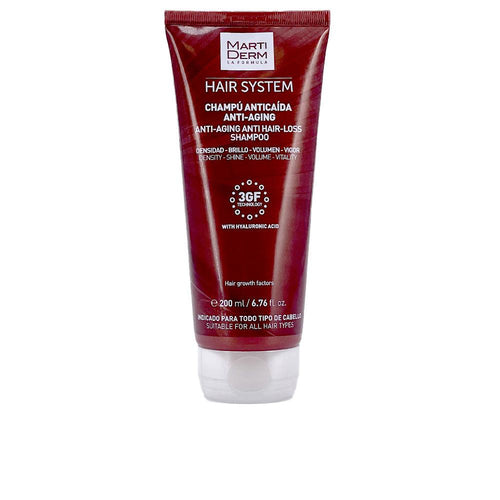 Martiderm Hair System Champú Anti Envejecimiento Y Anti Caída De Cabello Cabello Más Denso