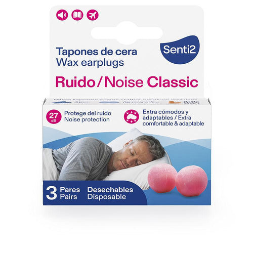 Senti2 Cuidado Auditivo Tappi In Cera Per Le Orecchie Protezione Acustica Efficace