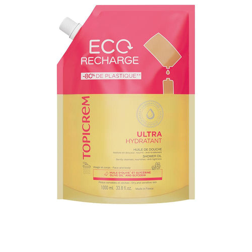 Topicrem Uh Olio Doccia Ricaricabile Infuso Con Olio D'Oliva Detergenza Delicata E Idratante