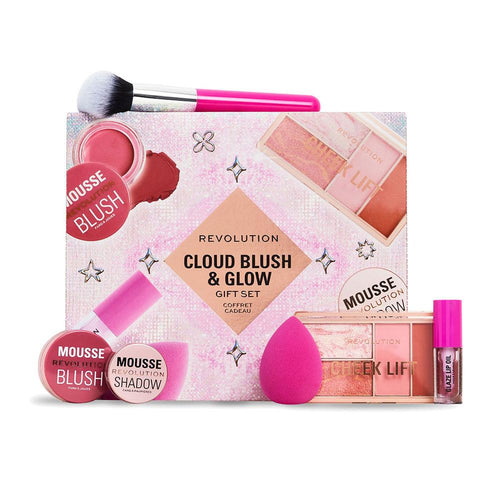 Revolution Make Up Cloud Blush & Glow Kit Labbra Sfumature Nude Perfette