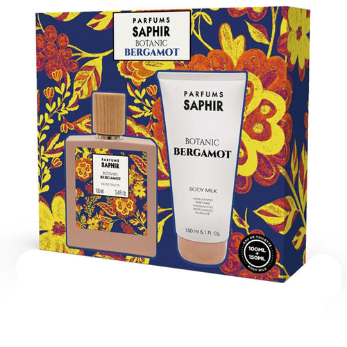 Parfums Saphir Botanic Bergamot Profumo Eau De Toilette E Body Lotion Fioritura Vivace Naturale