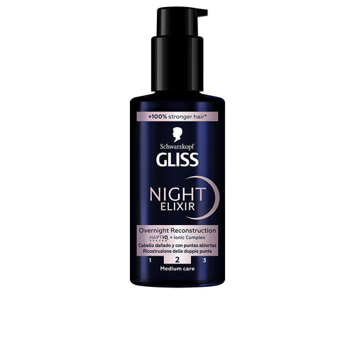 Schwarzkopf Mass Market Gliss Night Elixir Serum Minimizes Split Ends
