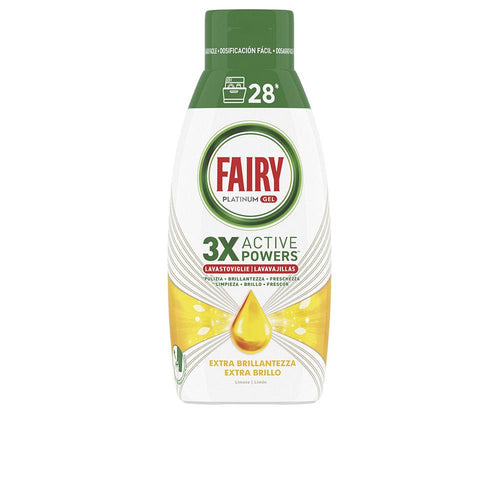 Fairy Platinum Gel Lavastoviglie Al Limone Pulizia Brillante A Bassa Temperatura