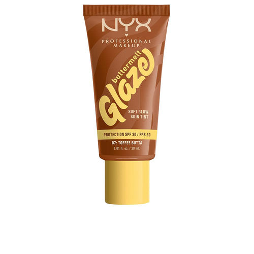 Nyx Professional Make Up Buttermelt Glaze Crema Solare Colorata SPF 30 Pelle Radiosa Protetta