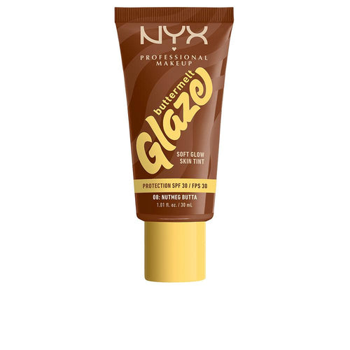 Nyx Professional Make Up Buttermelt Glaze Crema Solare Colorata SPF 30 Pelle Radiosa Protetta