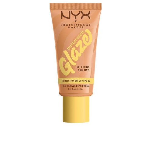Nyx Professional Make Up Buttermelt Glaze Crema Solare Colorata SPF 30 Pelle Radiosa Protetta