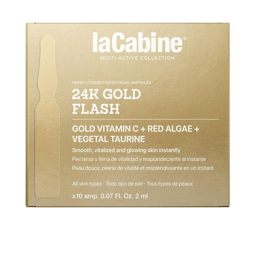 La Cabine 24K Gold Flash Ampolla Gel Facial Brillo Dorado Radiante