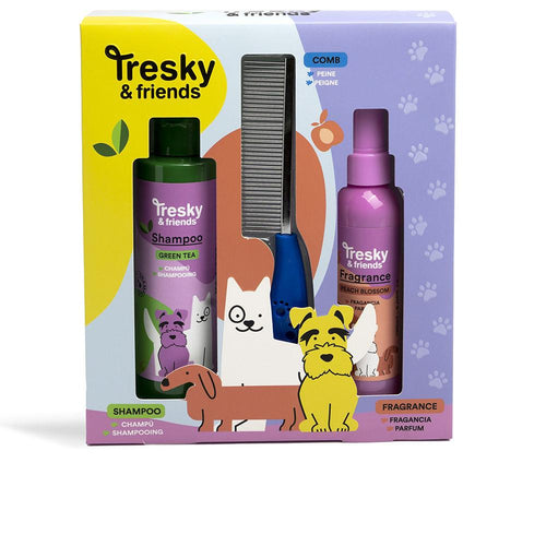 Tresky & Friends Limpieza Mascota Set Bagno Per Cani Coccola Il Tuo Amico