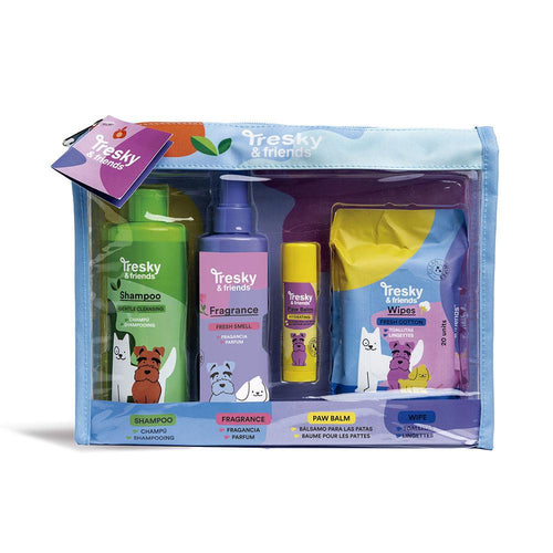 Tresky & Friends Limpieza Mascota Set Bagno Per Cani Cura Totale Per Animali
