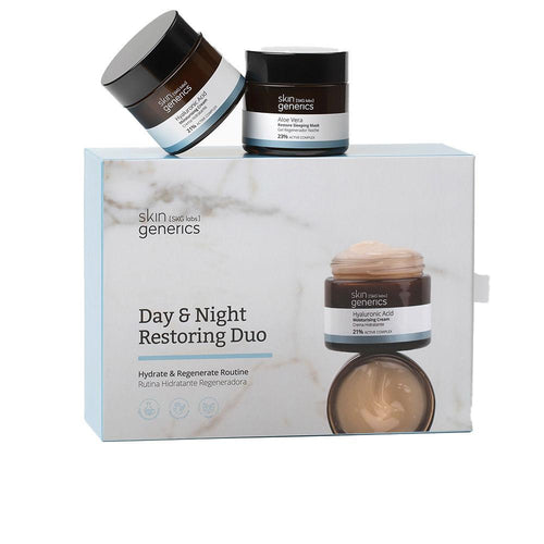 Skin Generics Skin Generics Daily Care Duo Retoring Trattamento Giorno E Notte Crema Idratante E Gel Rigenerante Idratazione Attiva Viso
