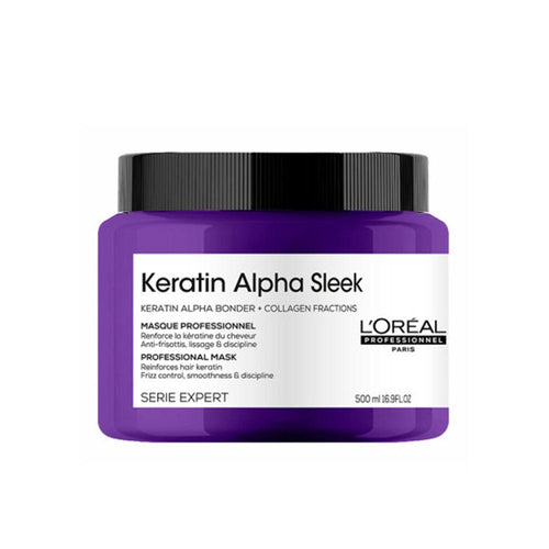 L'Oréal Professionnel Paris Keratin Alpha Sleek Maschera Capelli Setosi Senza Crespo
