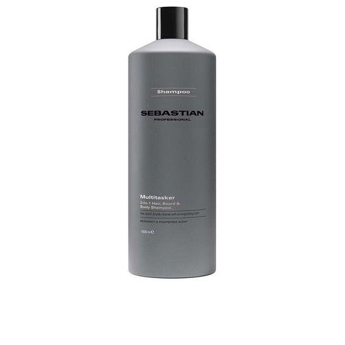 Sebastian Professionals Sebman Multitasker 3 In 1 Shampoo Per Capelli Barba E Corpo Azione Tripla Rinfrescante