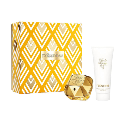 Rabanne Lady Million Perfume Set Eau De Parfum Glamour Y Fuerza