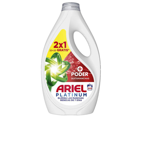 Ariel Platinum Poder Quitamanchas Detergente Liquido Per Pulizia Profonda