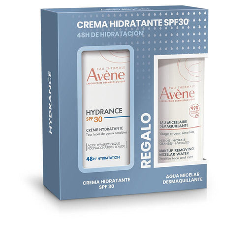Avène Hydrance Crema Idratante SPF30 E Acqua Micellare Set Viso Pelle Sensibile Protezione Totale