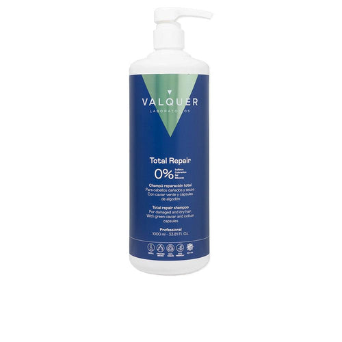 Valquer Sin Sulfatos Shampoo Total Repair Para Cabello Seco Y Dañado Reparación Profunda