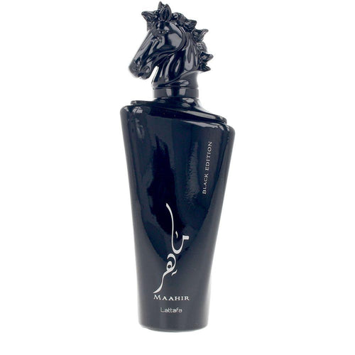 Lattafa Maahir Black Parfum Eau De Parfum Epicé Oriental Essence Unisexe Audacieuse