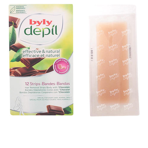 Byly Depil Strisce Depilatorie Al Cioccolato Estratto Di Cioccolato Biologico