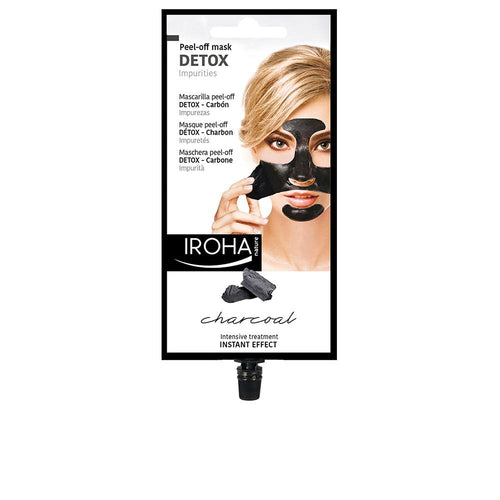 Iroha Detox Charcoal Black Maschera Peel Off Viso Pelle Pulita Ed Equilibrata