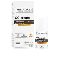 Bella Aurora Cc Cream Bella Aurora Crème Cc Anti Taches Spf50+ Protection Quotidienne Efficace